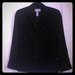 Liz Claiborne Black Classic 4 Button blazer